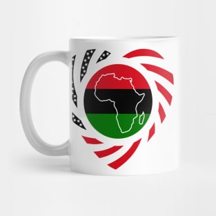 Black Murican Patriot Flag Series (Heart) Mug